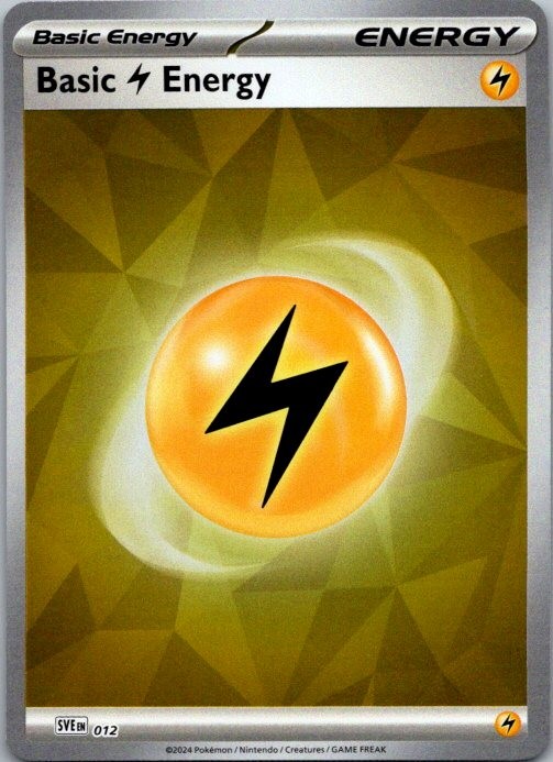 Basic Lightning Energy -SVE: Scarlet & Violet Energies 012 NM Holo