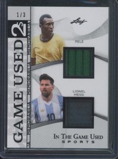 2025 Leaf In the Game Used Pele Lionel Messi #IG2-22 2s Dual Relic /3
