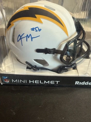 Los Angeles Chargers Kenneth Murray Signed Riddell Lunar Eclipse BAS