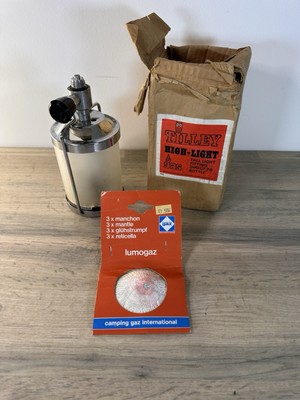 VINTAGE TILLEY HIGH-LIGHT GROSSE GASLEUCHTE DIREKT AUF FLASCHE VERPACKT