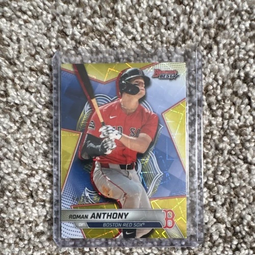 Topps 2025 Bowmans Best Roman Anthony Serial Numbered TP-16 Red Sox Card /75