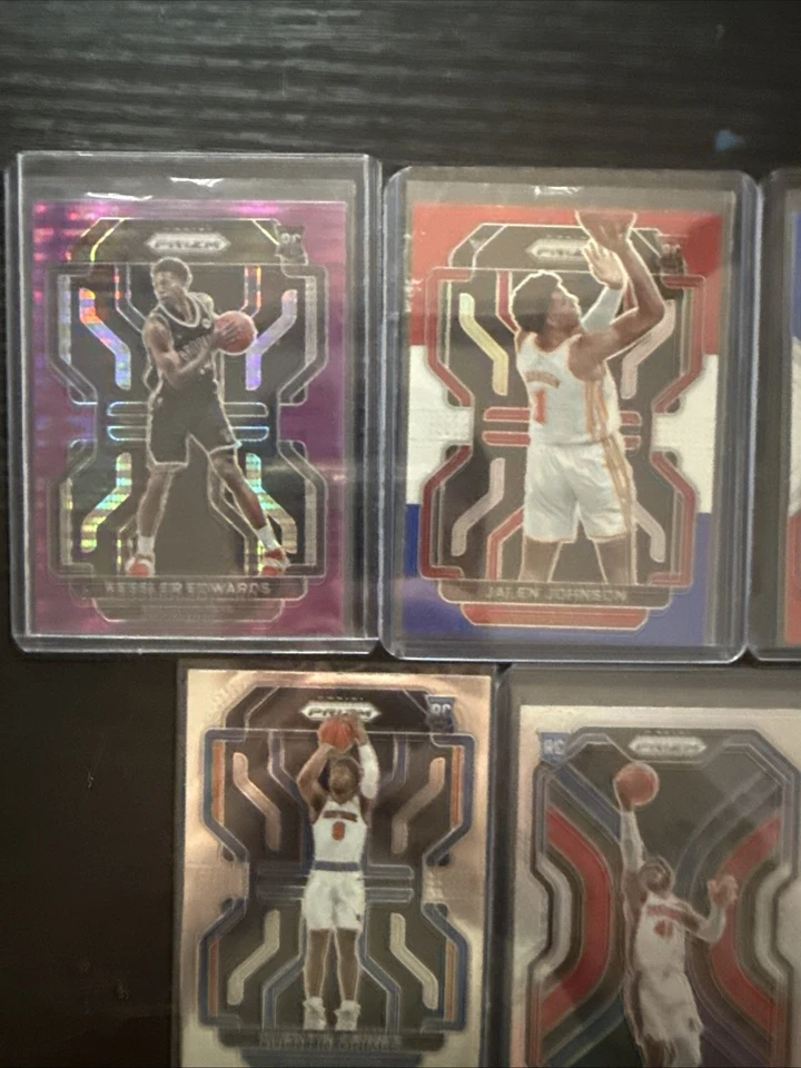 NBA Prizm Rookie Lot - Edwards / 35, Johnson RWB, Okongwu Silver/RWB, And More - Image 2 of 4