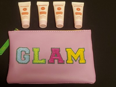 Kiramoon Flower Melon Super Hydra Serum x4 10ml Each & Glam Makeup Bag (4 TOTAL)