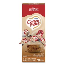 Coffee-Mate 35110BX Liquid Coffee Creamer Mini Cups - Original 50/BX New