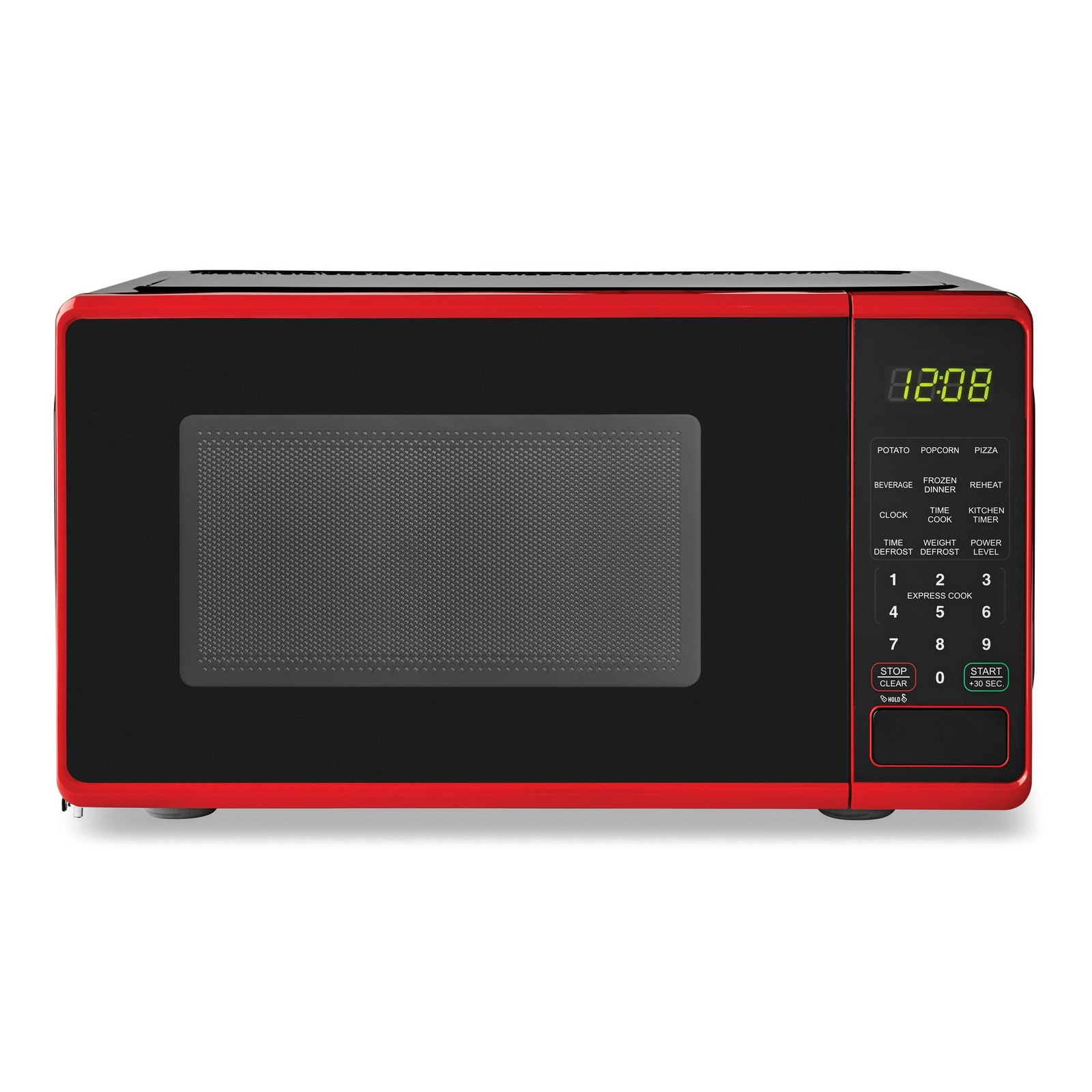 Mainstays MSF0R100072352 0.7 cu. ft. Countertop Microwave Oven, 700 Watts, Red