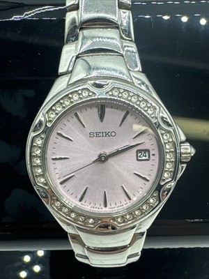 SEIKO Women's Watch Stainless Steel 7N82-0GG0 Calendar Quartz 26mm