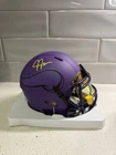 Justin Jefferson Autographed Rave Mini Helmet