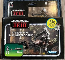 Star Wars Vintage Collection SPEEDER BIKE & SCOUT TROOPER  ROTJ  - NEW  READ