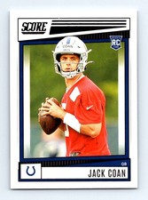 #312 2022 Score BASE Jack Coan RC Indianapolis Colts