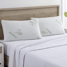 Bamboo Memory Foam Pillows 1- or 2-Pack 