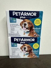 LOT OF 2 PetArmor Plus Flea Tick for Dogs 23-44 lbs 3 Applications Each