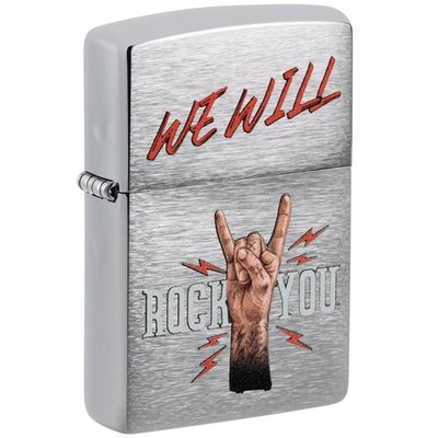 Zippo Windproof Lighter We Will Rock You Bold Rock Anthem Inspired Design 48853