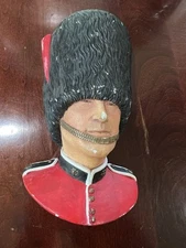 Vtg Legend Products Guardsman Chalkware Bust Made In England, 1987 "FW"