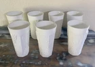 Vtg Indiana Glass Milk Glass Colony Harvest Grape Tumblers Full Set Of 8 EUC