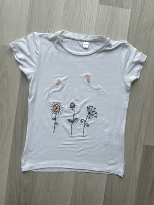 Zeeman T-Shirt Gr. 98/104 weiß Unterziehshirt Mädchen