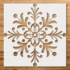 Beautiful Ornaments and Decorations Wall Art Reusable Stencil - StencilAir