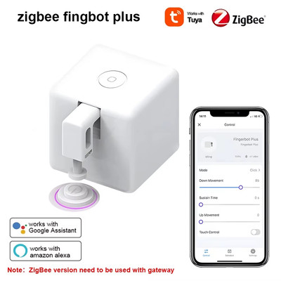 Tuya Zigbee Bluetooth Fingerbot plus Robot Button Pusher Switch Bot Smart Home W