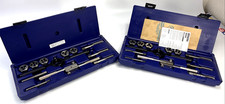 2 Sets of Irwin Hanson Tools 24612 Tap Die Sets 12-pc 1/4" to 1/2" inch USA
