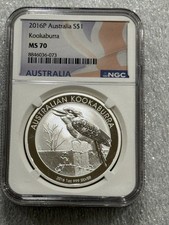 Australian Kookaburra Grade MS 70 Silver Bullion Coins for sale | eBay