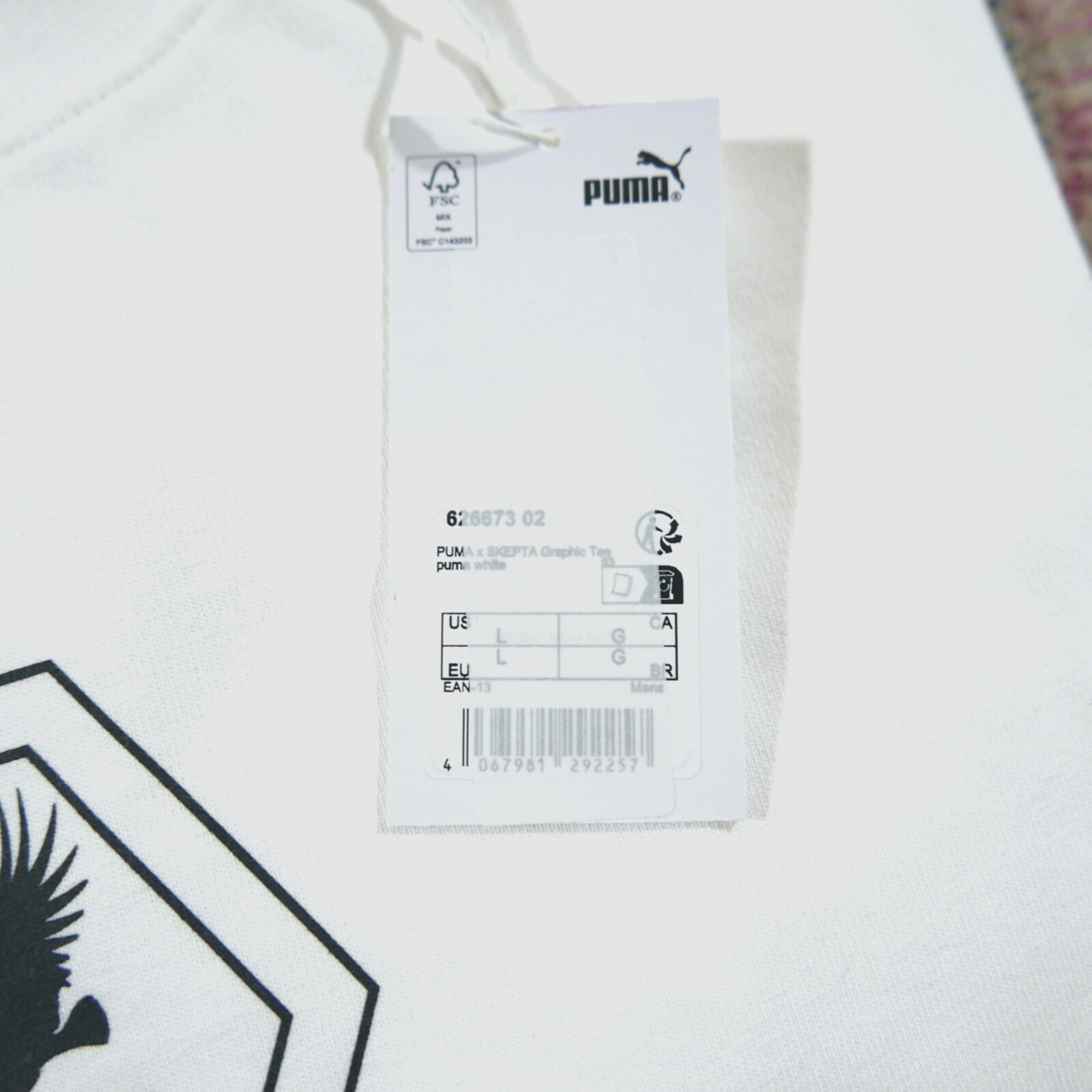Skepta X Puma Graphic Tee White L (24" PTP) RRP £55 Boy Better Know BBK Grime image 6