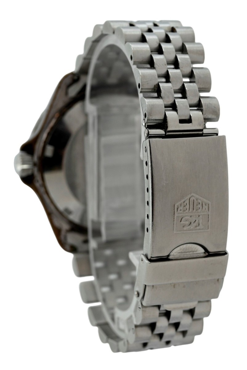RARE 37mm Tag Heuer Professional 1000 Black Bezel Watch 980.033 on
