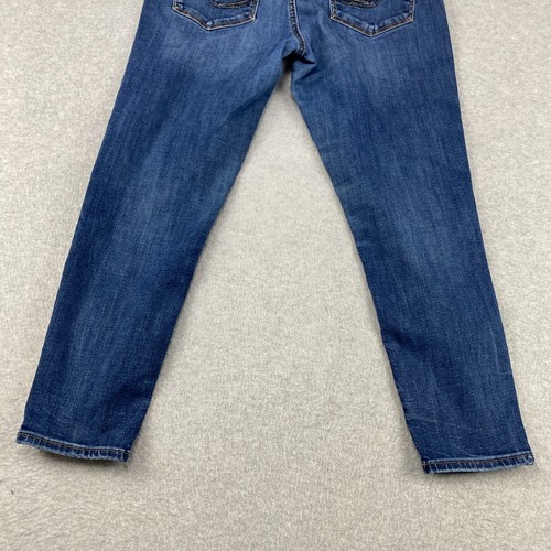Silver Jeans Suki Skinny Crop Damen 30 x 25 Blau Stretch Mid Rise Denim Hose - Bild 12 von 15