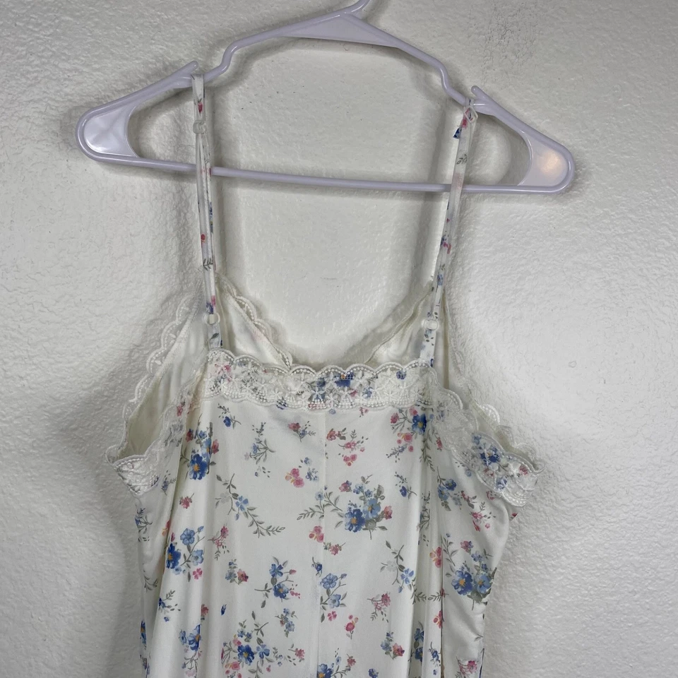 No Boundaries Dress Maxi Slip Babydoll Lace White Sz XXL Floral Fairy 90's Y2K - Image 4 of 4