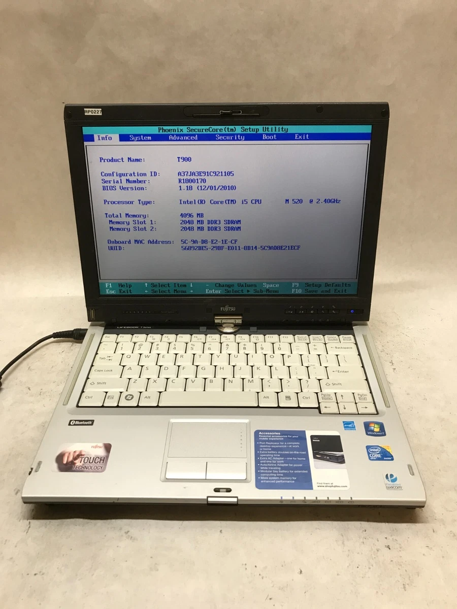 Fujitsu HDD (Hard Disk Drive) 4 GB RAM Notebooks/Laptops for sale