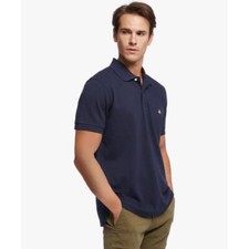 BROOKS BROTHERS Men s Cotton Slim-fit Pique Performance Polo in Navy Blue-Large