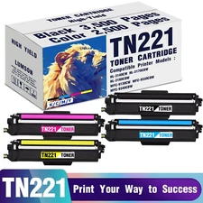 TN221 TN225 Toner Cartridge Set for Brother MFC-9130CW MFC-9330CDW (4 Pack)