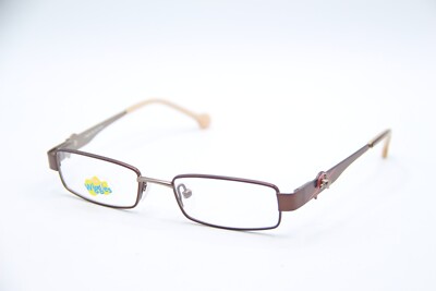 NEW THE WIGGLES BIG RED PLANE BROWN LOOP GUNMETAL AUTHENTIC EYEGLASSES 45-16