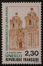 Timbre  de service - FRANCE - Unesco - Lima - PEROU - Neuf ** - YT102 - 1990