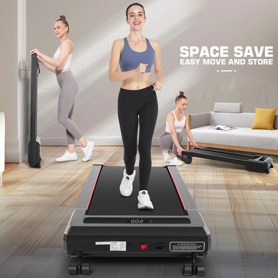 2.5hp Powerful Walking Pad With 9% Auto Incline, ALL-in-1 Under Desk Treadmill 