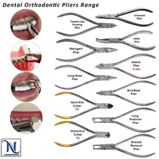 Dental Orthodontic Pliers - Ortho Cutters, Wire Bending & Forming Instruments