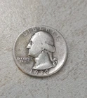 1939-D US Washington Quarter in Circulated Condition