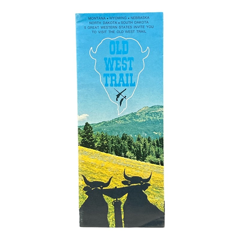 Vintage Old West Trail Travel Brochure Western States Dakota Montana NE WY