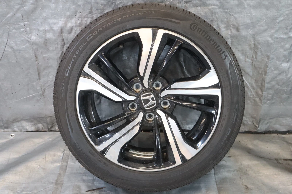 2016-2018 HONDA CIVIC TOURING OEM WHEEL RIM 17X7 +45 CONTINENTAL 215/50R17 #10