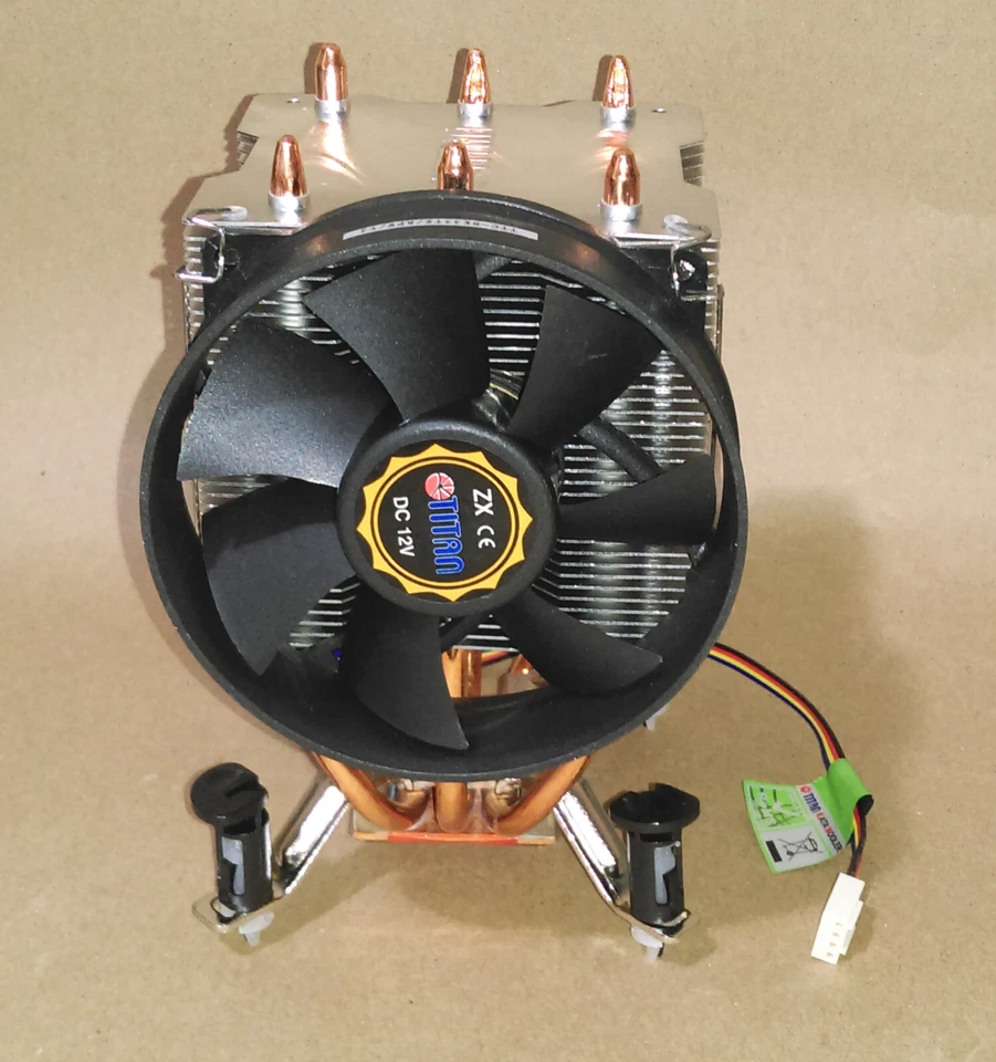 Titan Copper Heatpipe Intel Socket LGA 775/1156/1366 AMD AM2/AM2+/AM3 CPU Cooler - Image 3 of 4