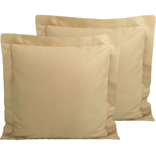 Microfiber European Pillow Shams Set of 2, Fade, Wrinkle and Shrinkage