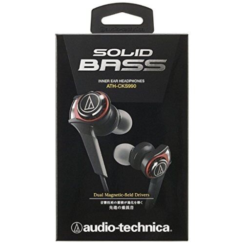audio-technica Dynamic Sealed Canal Earphone SOLID BASS ATH-CKS990 - Afbeelding 1 van 4