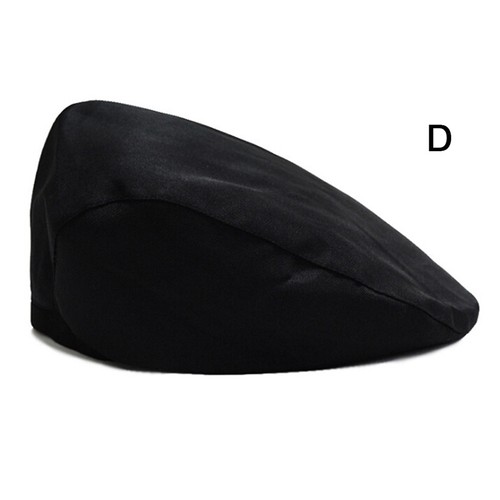 Mens Fashion Newsboy Driver Beret Hats Solid Cotton Cabbie Golf Flat Cap-qk_sh - Picture 11 of 16