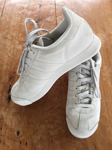 Adidas Samoa classic sneakers light gray leather 8 6.5 40 | eBay