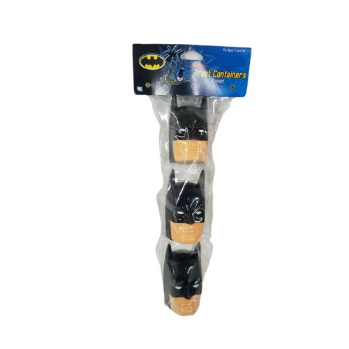 Batman Treat Containers in Package Plastic Batman Head 2009 DC Comics Super Hero
