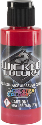 Createx W303 Pearl Red 2Oz. Water-Based Universal Airbrush Paint. by Spraygunner