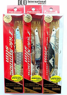 DUO Tide Minnow Slim 140 Flyer ANNIVERSARY 25 Salzwasser Angelköder, Hard Bait