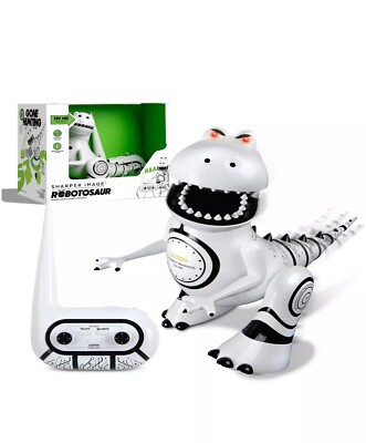 New Sharper Image Robot RC Interactive Trainable Robotic Dinosaur Robotosaur Toy