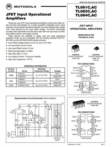 Amplificador Operacional TL084 (TL084CN) (2 piezas) - Imagen 5 de 5