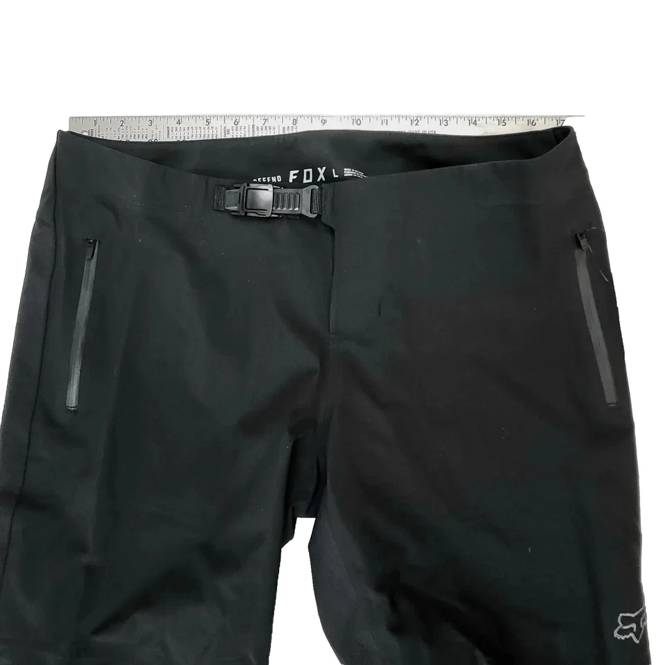 Pantalones impermeables para bicicleta de montaña Fox Racing Defend 3L para mujer talla grande negros Foto 4 de 4