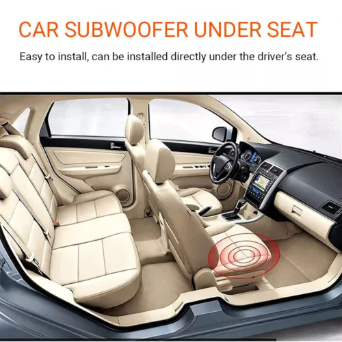 8"Car Subwoofer Under-Seat 800W Amplifier Speaker Audio Sub Woofer Slim Box Kit - Picture 7 of 11