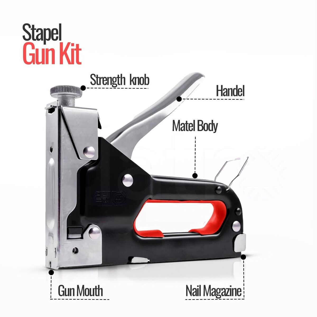 Powerful Heavy Duty Tacker Staple Gun Wood Craft Upholstery